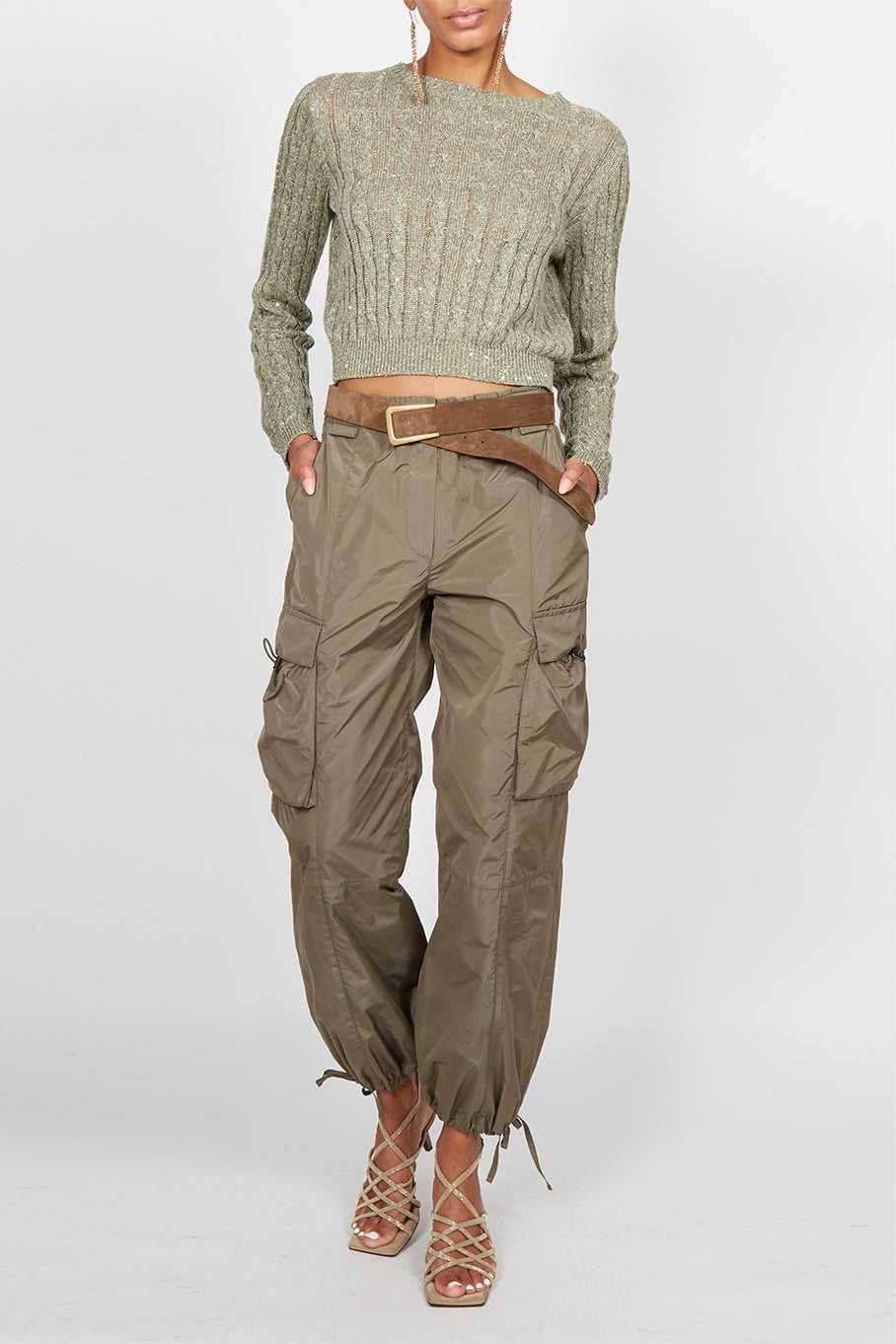 BRUNELLO CUCINELLI-Techno Taffeta Utility Pant-