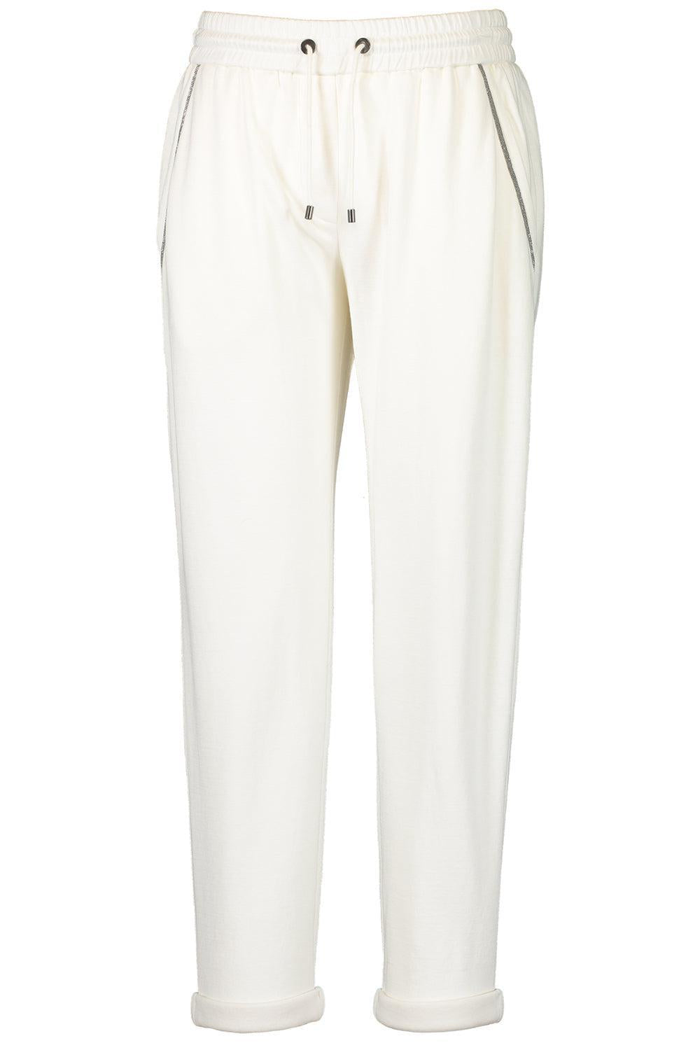 Shiny Pocket Interlock Trousers-NAT/NAT-XS-CLOTHINGPANTCASUAL-BRUNELLO CUCINELLI