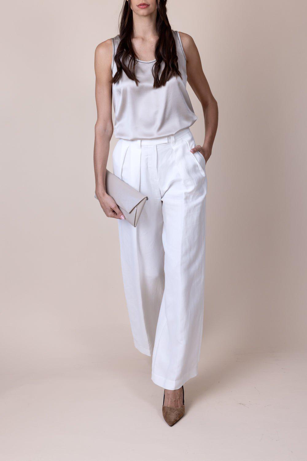 BRUNELLO CUCINELLI-Pleated Pant-