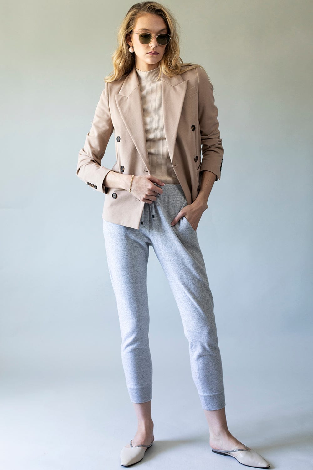 BRUNELLO CUCINELLI-Cashmere Drawstring Pants-