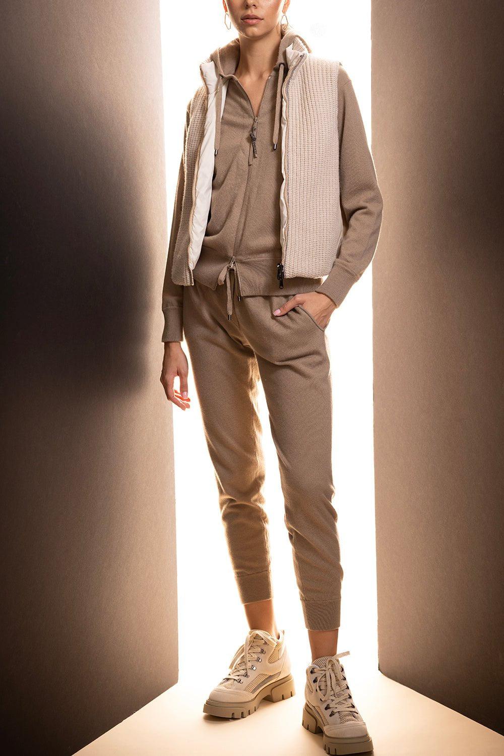 BRUNELLO CUCINELLI-Shiny Pocket Terry Trousers-