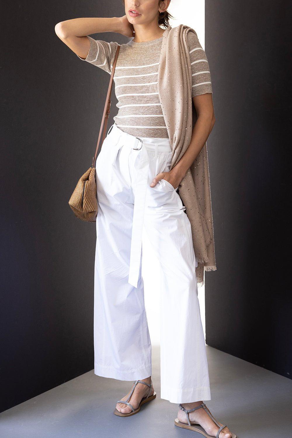 BRUNELLO CUCINELLI-Paperbag Waist Pant-