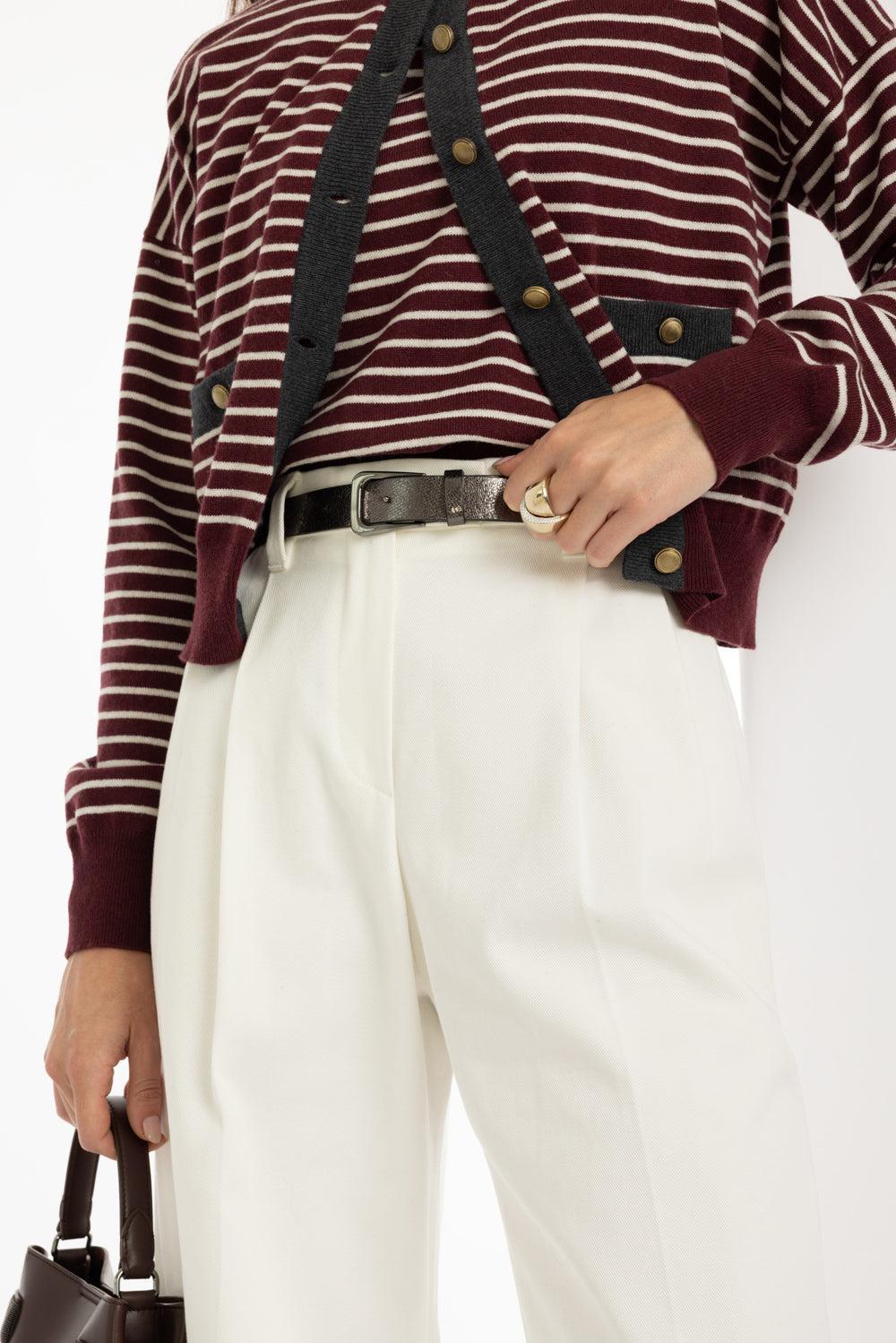 Tailored Barrel Pant-WHITE-38-CLOTHINGPANTCASUAL-BRUNELLO CUCINELLI