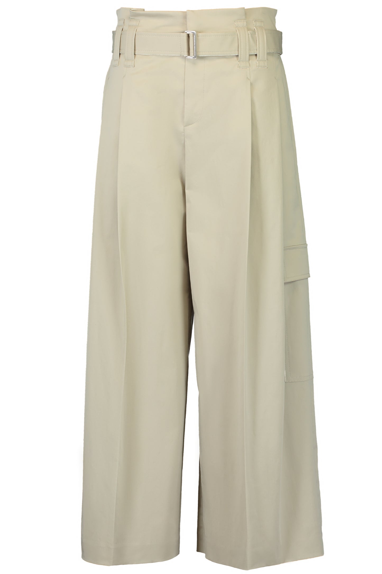 Pleated A-Line Trouser-BEIGE-38-CLOTHINGPANTCROPPED-BRUNELLO CUCINELLI