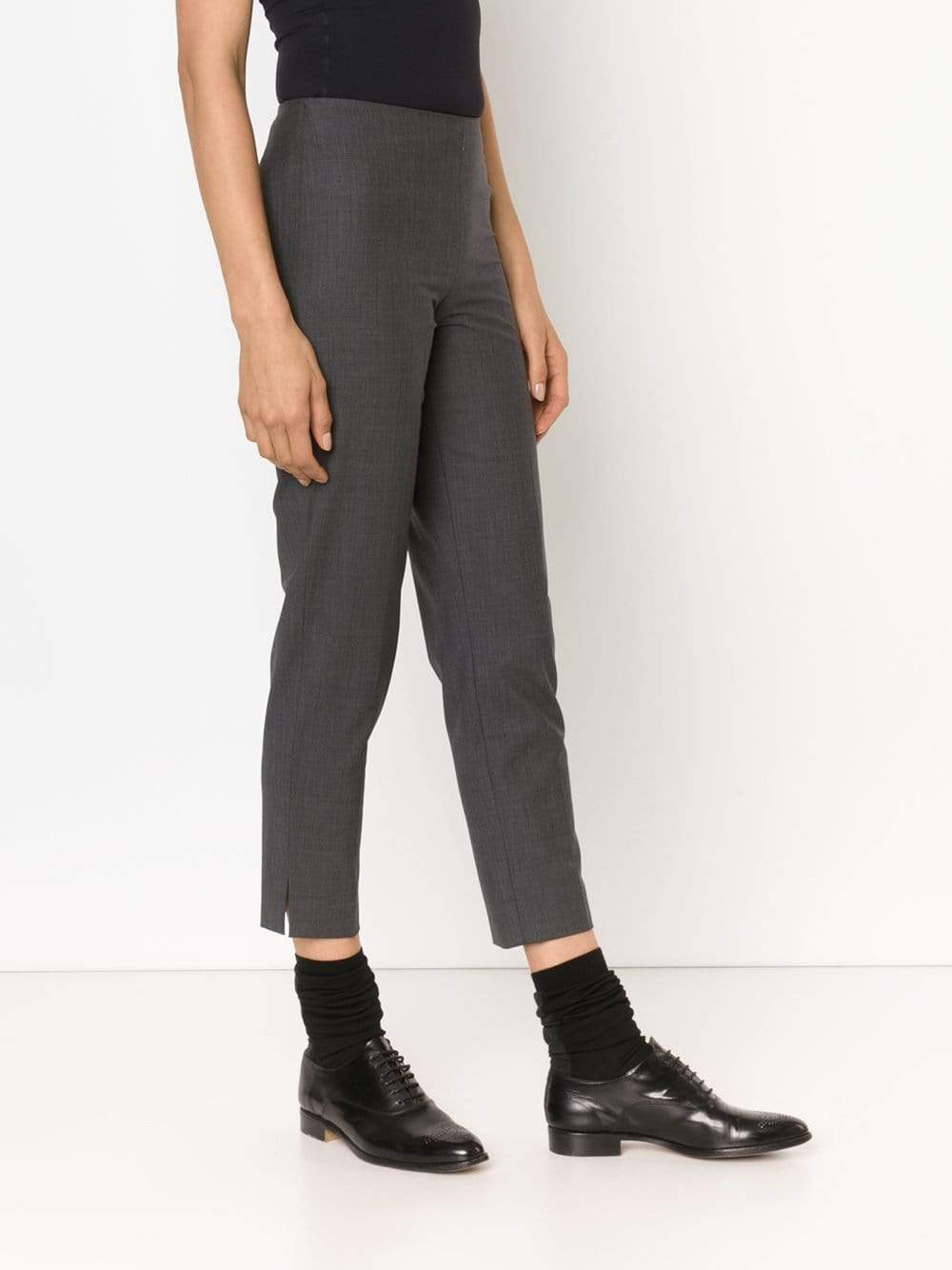 BRUNELLO CUCINELLI-Side Zip Ankle Pant-