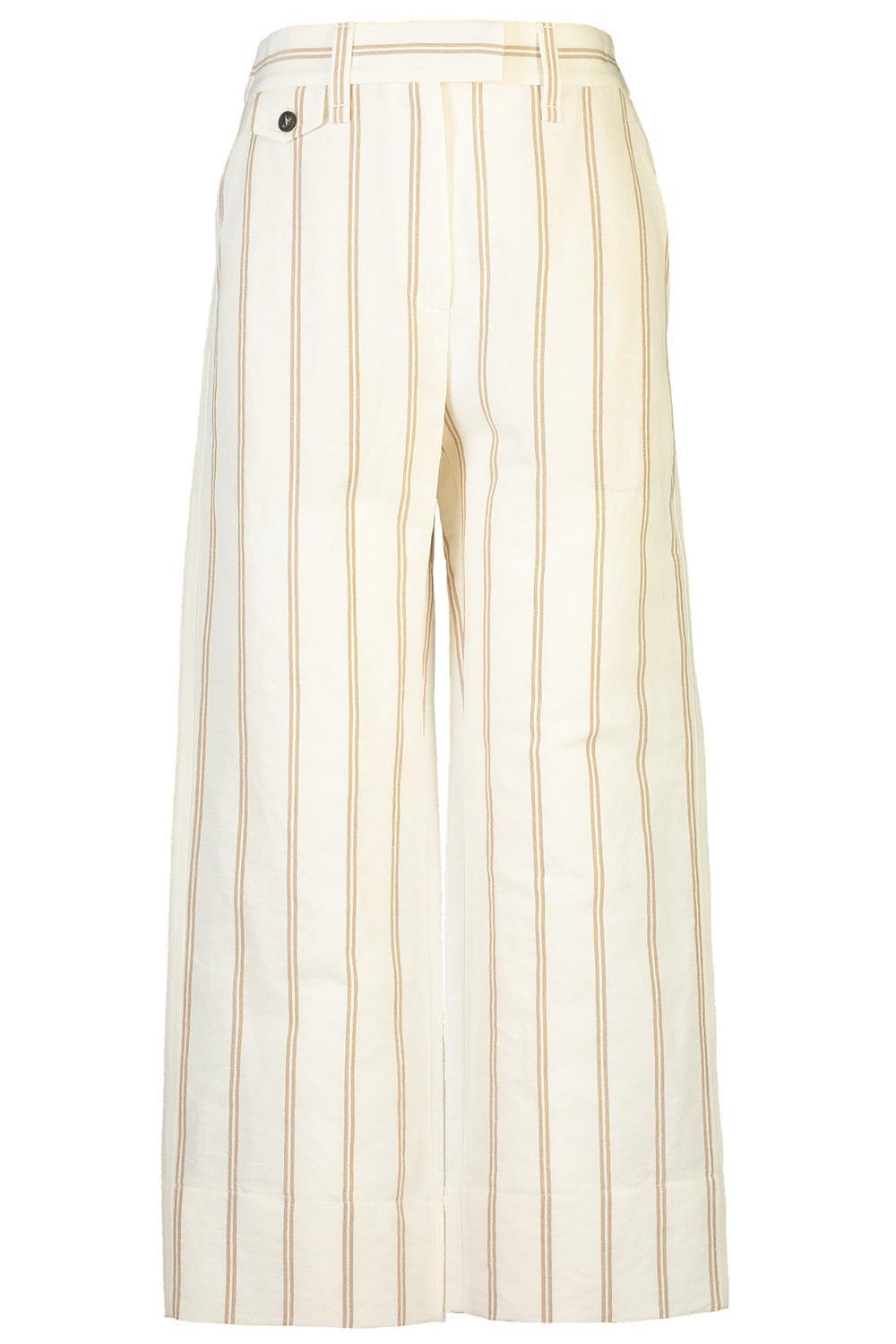 Regimental Stripe Cropped Trousers