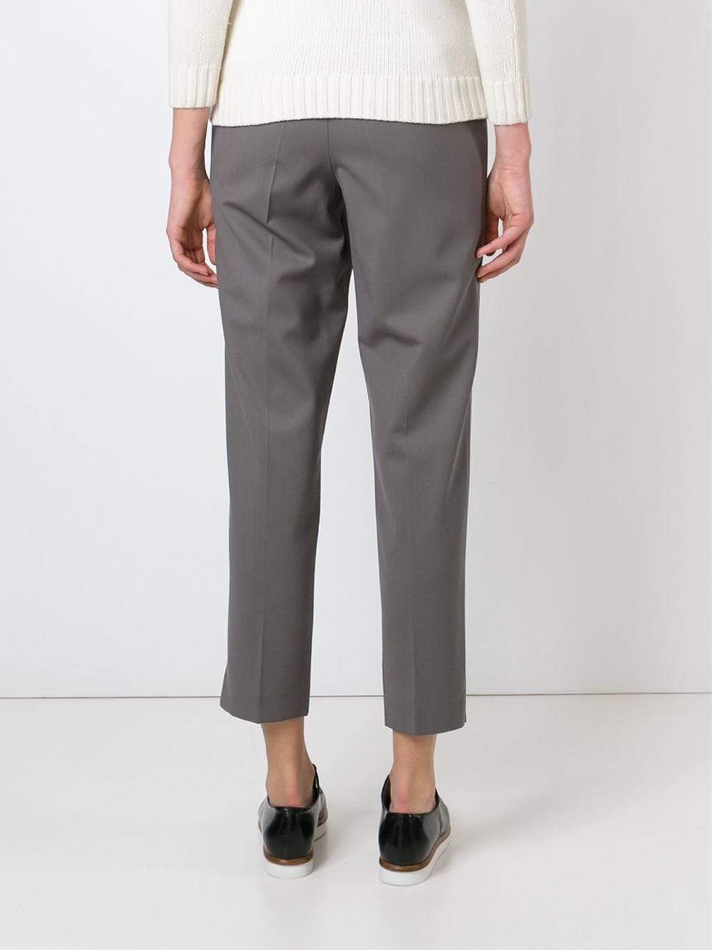 BRUNELLO CUCINELLI-Twill Side Zip Pant-