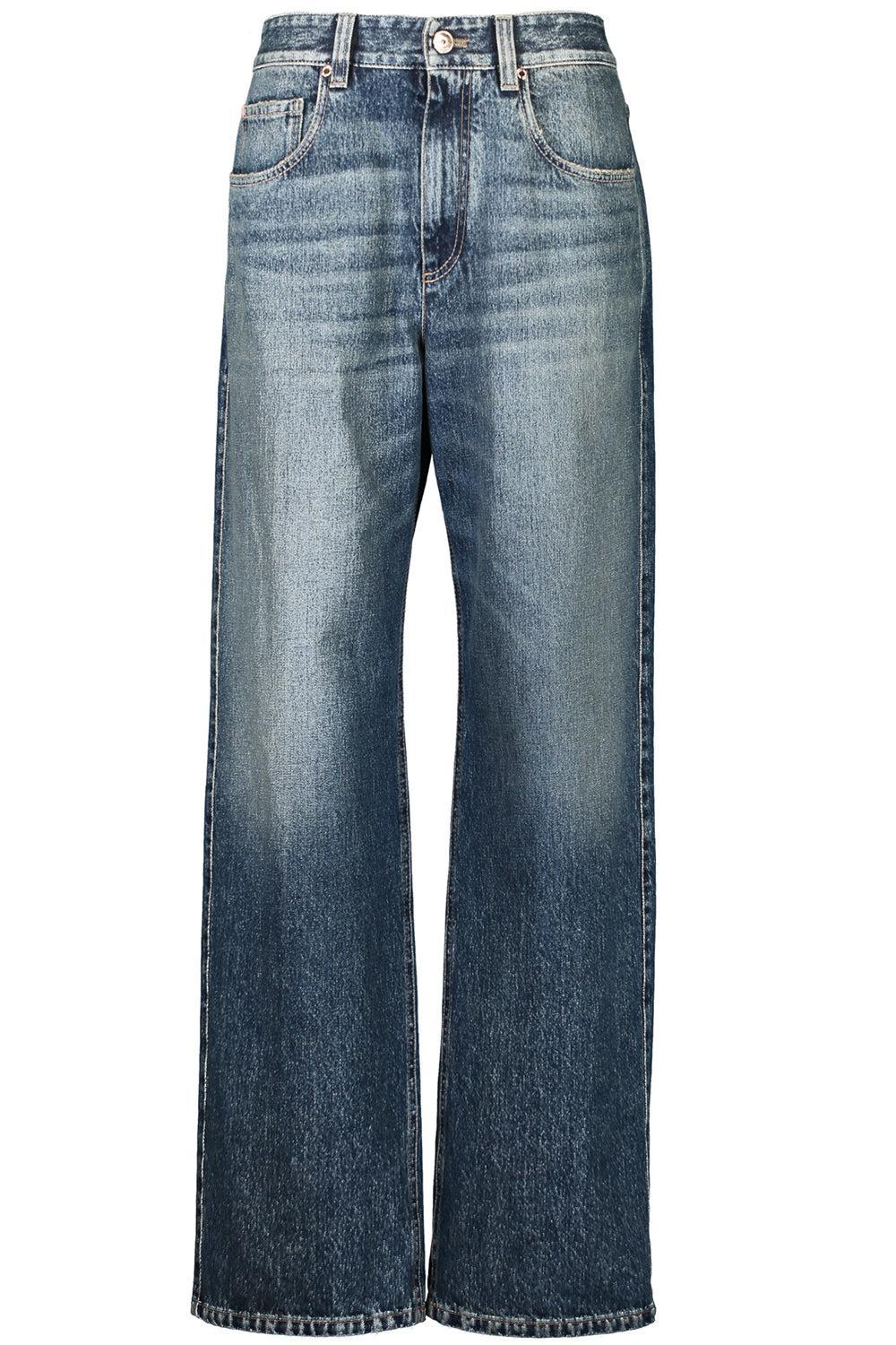 Wide Leg Pant-AGDBLUDN-38-CLOTHINGPANTDENIM-BRUNELLO CUCINELLI