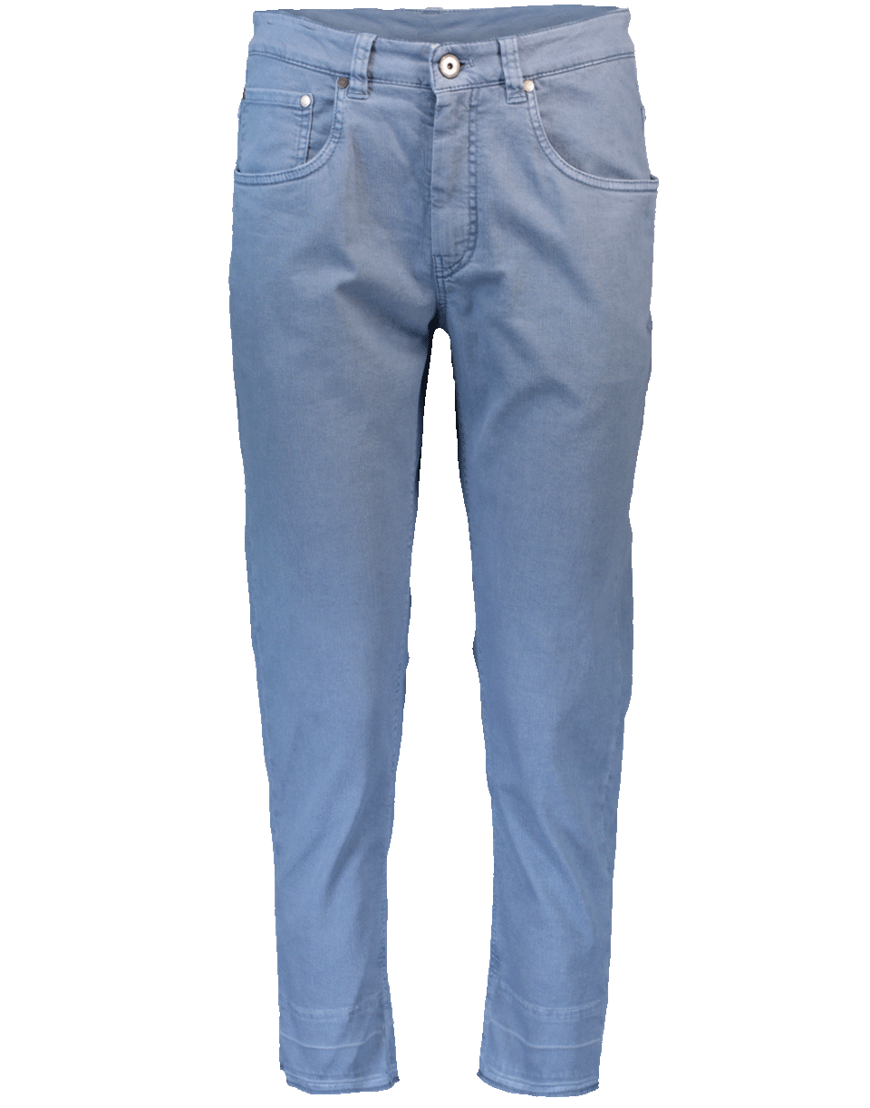 BRUNELLO CUCINELLI-Garment Dyed Denim-