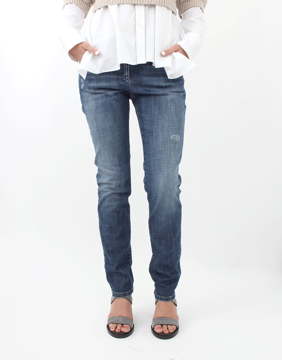 BRUNELLO CUCINELLI-Distressed Jean-