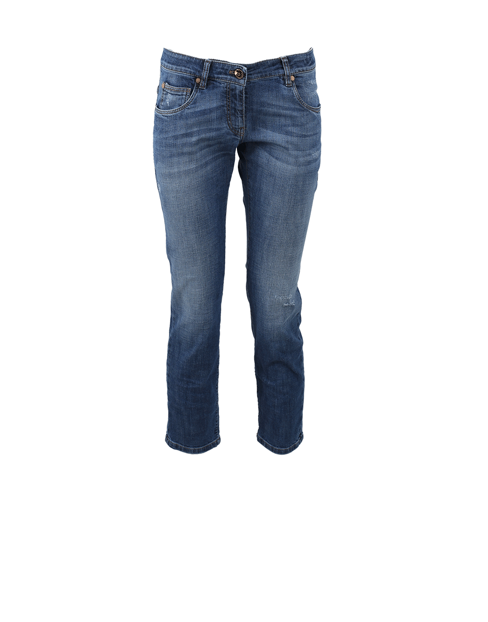 BRUNELLO CUCINELLI-Distressed Boyfriend Jeans-