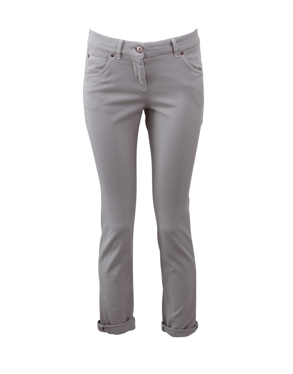 BRUNELLO CUCINELLI-Garment Dyed Five Pocket Jean-