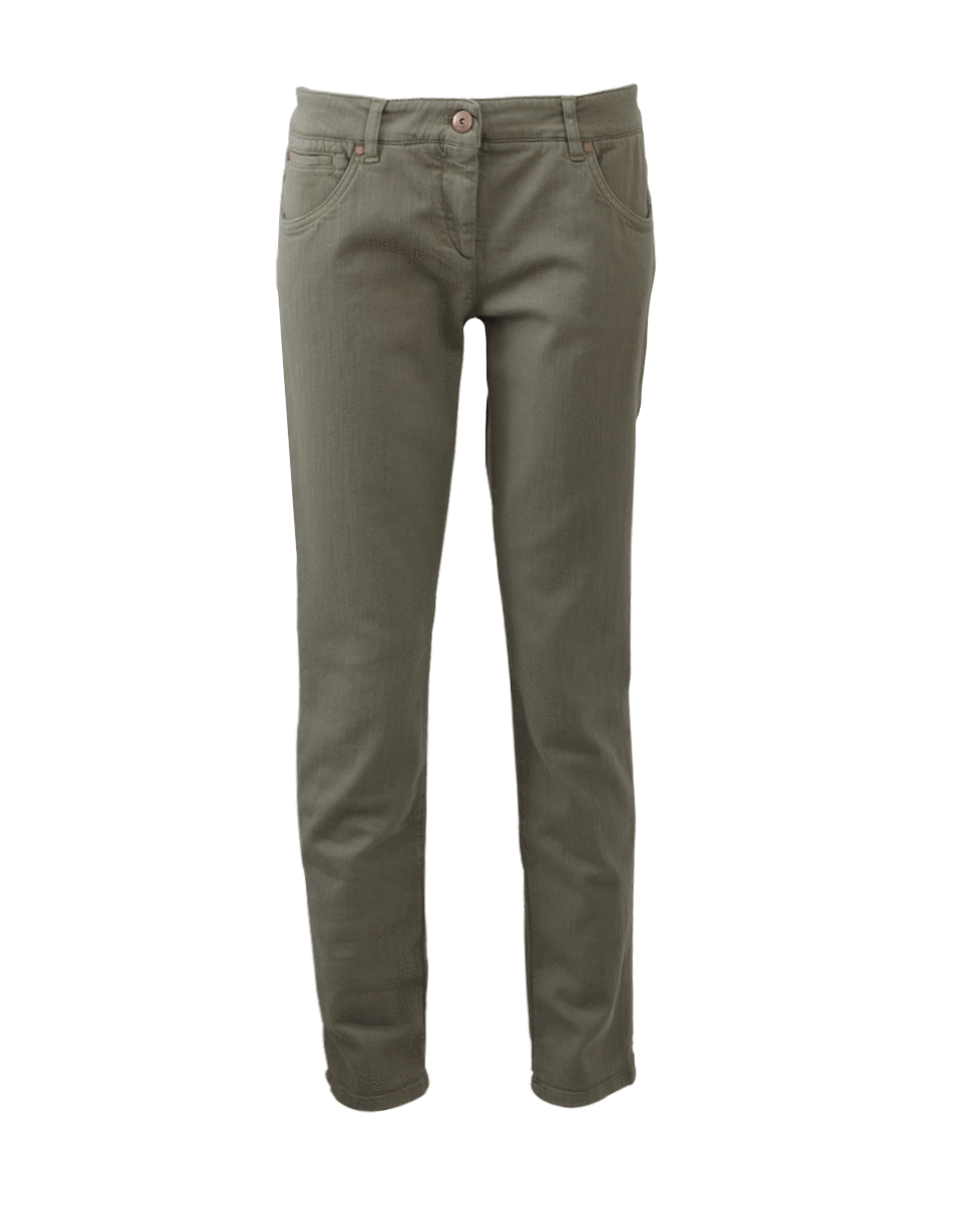 BRUNELLO CUCINELLI-Five Pocket Garment Dyed Jean-