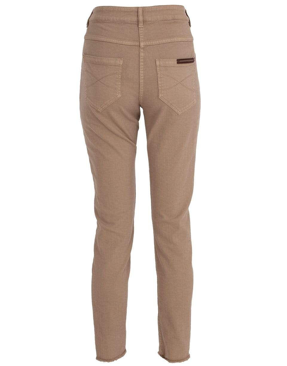 BRUNELLO CUCINELLI-Skinny Frayed Hem Denim Pant-