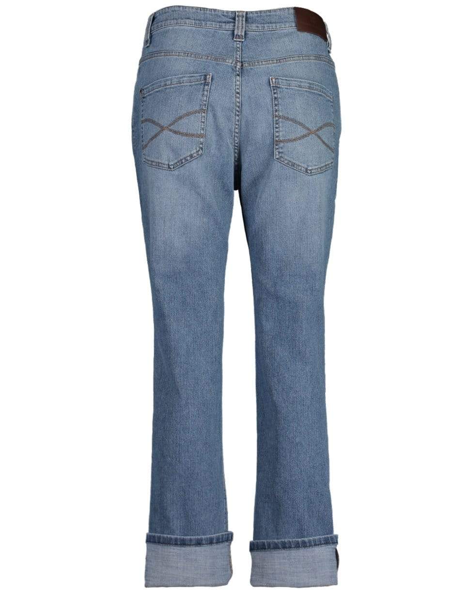 BRUNELLO CUCINELLI-Light Wash Boyfriend Jean-
