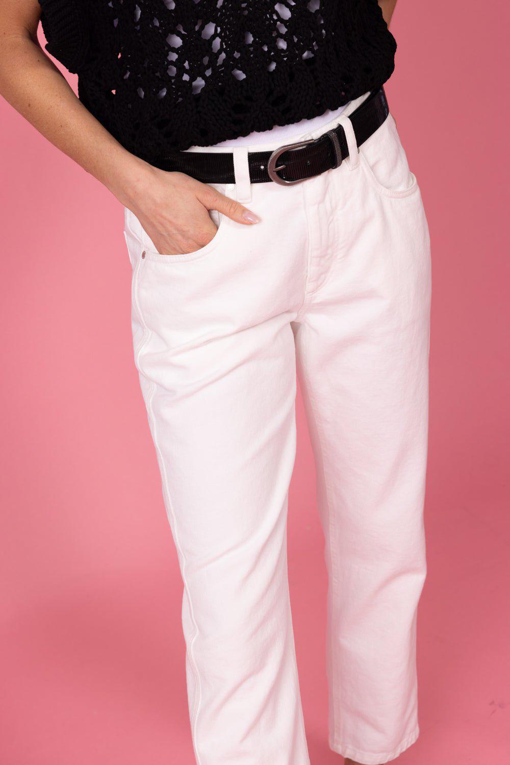 BRUNELLO CUCINELLI-Stretch Monili Trim Trouser-