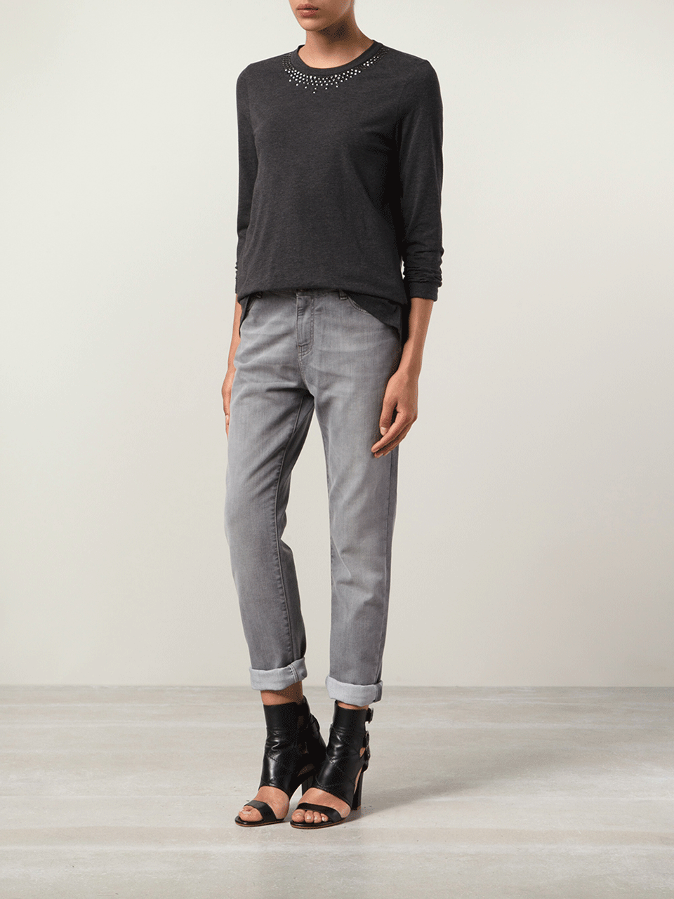 BRUNELLO CUCINELLI-Washed Five Pocket Jean-