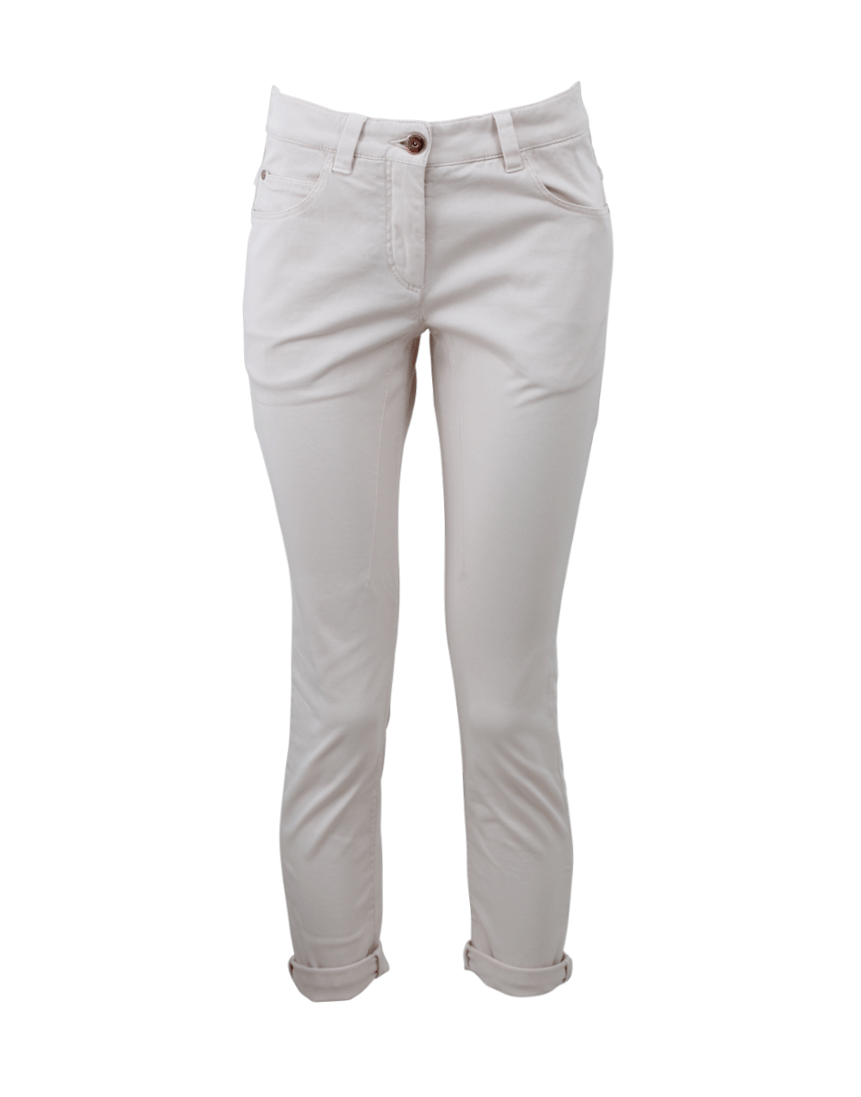 BRUNELLO CUCINELLI-Garment Dyed Denim-