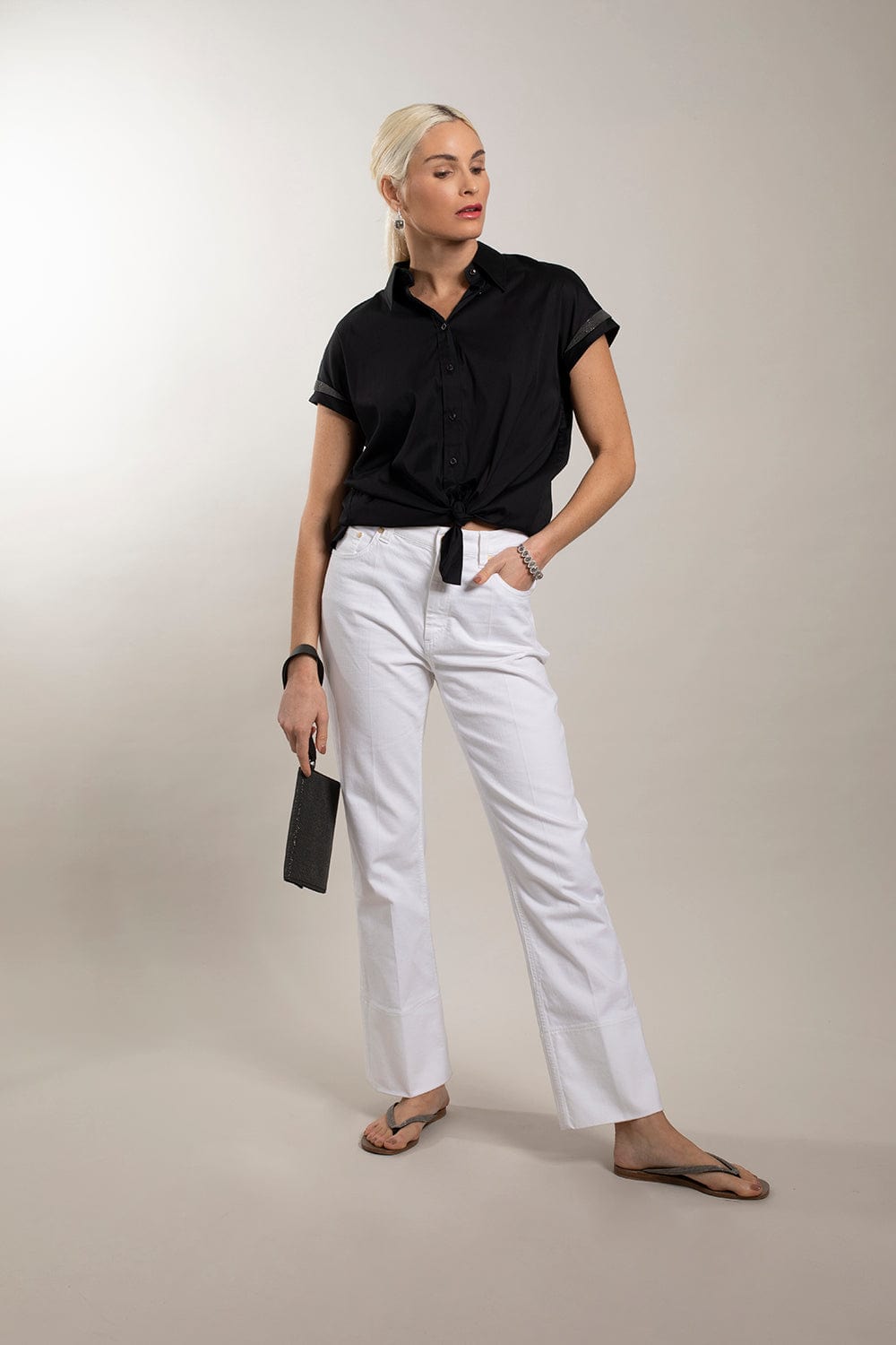 BRUNELLO CUCINELLI-Barrel Hem Mid Rise Jean-