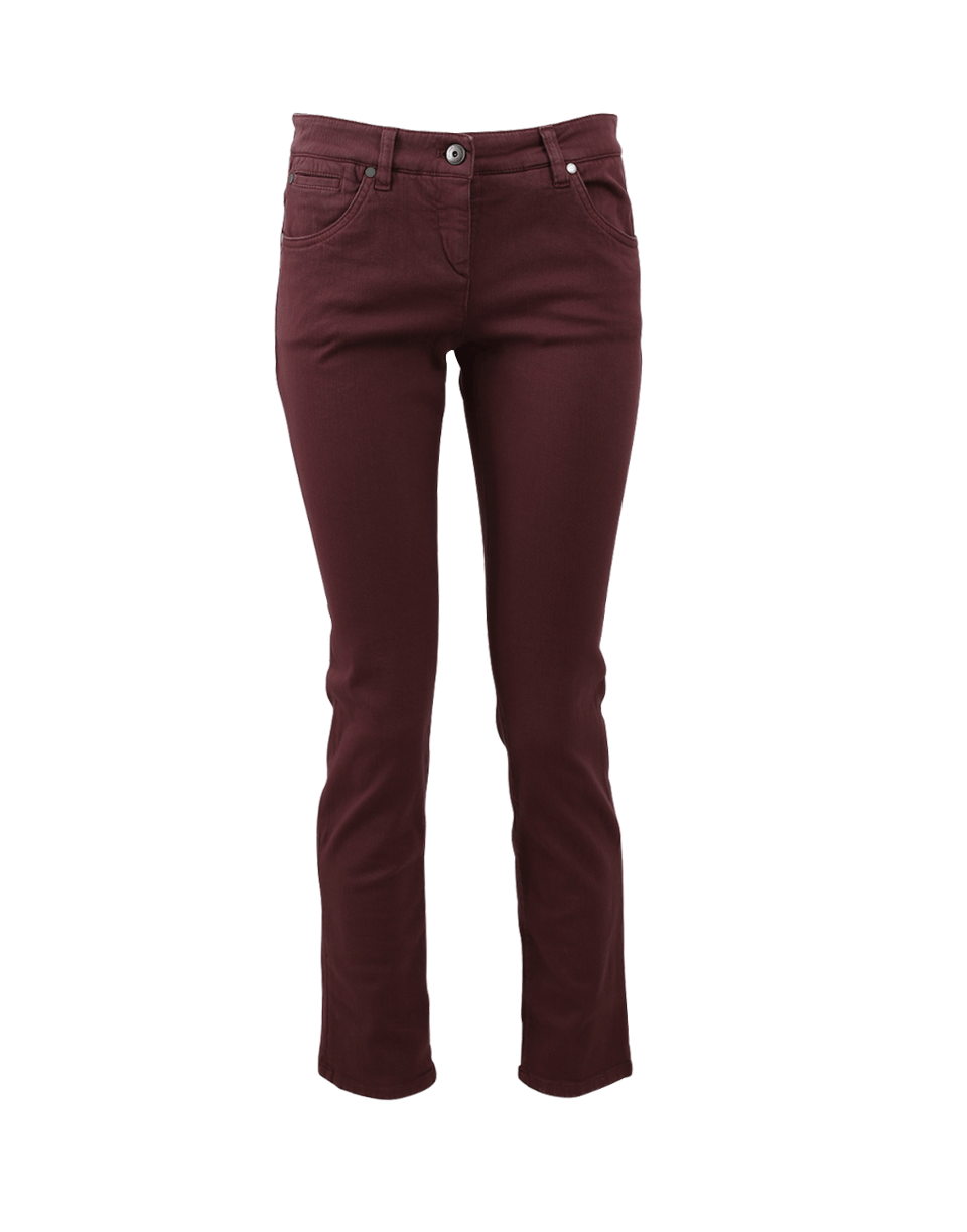 BRUNELLO CUCINELLI-Five Pocket Garment Dyed Jean-
