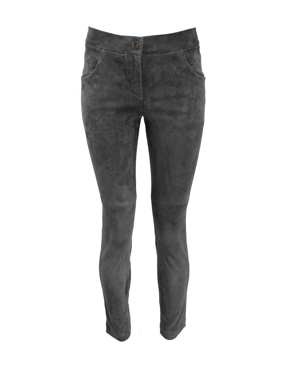 BRUNELLO CUCINELLI-Suede Trouser-