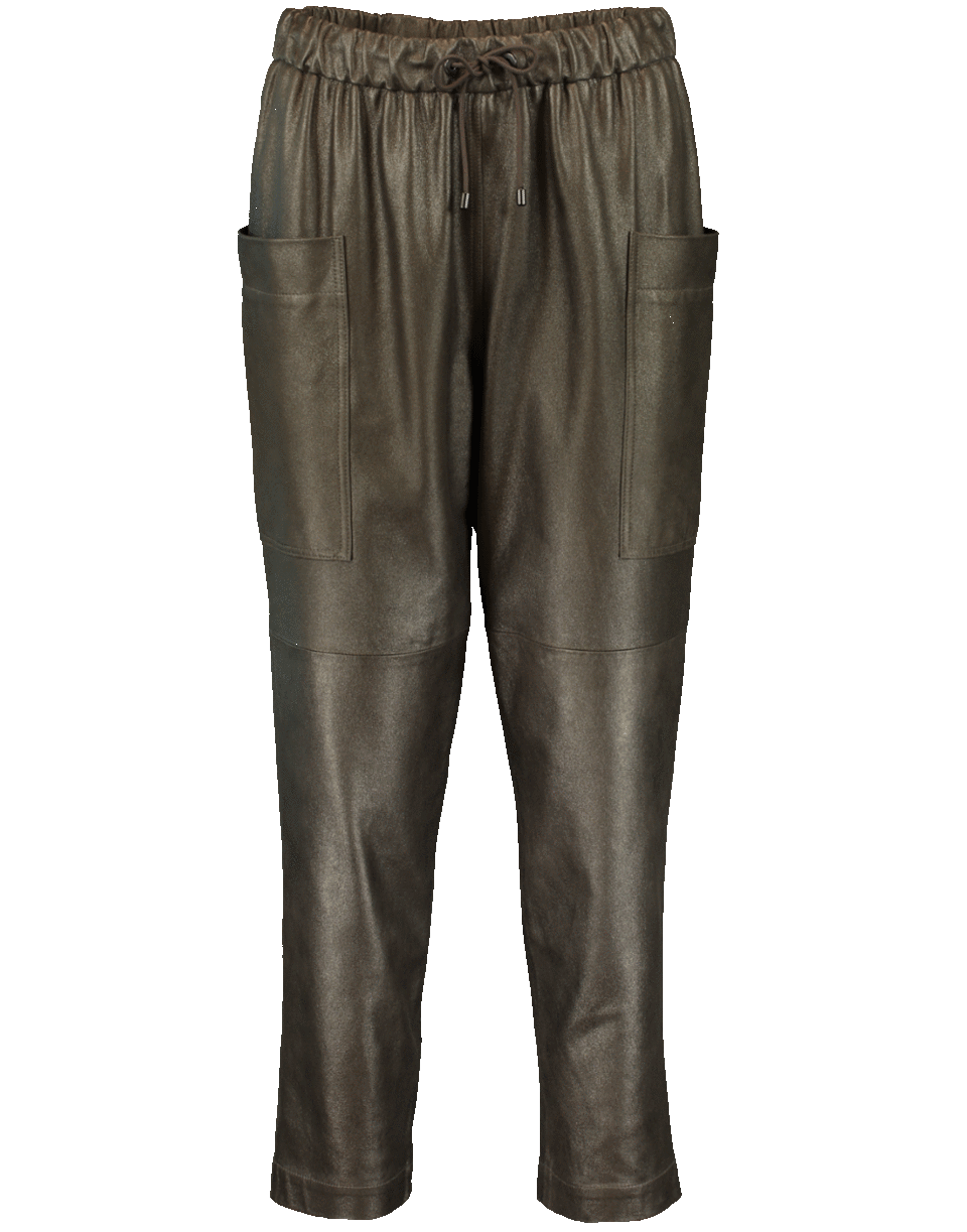 BRUNELLO CUCINELLI-Metallic Jogger-BAYLEAF