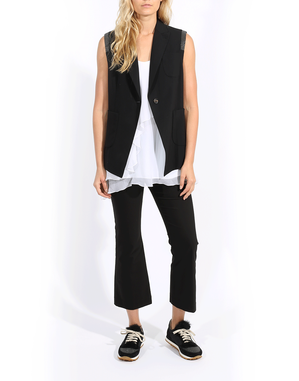 BRUNELLO CUCINELLI-Cotton Stretch Kick Flare Pant-