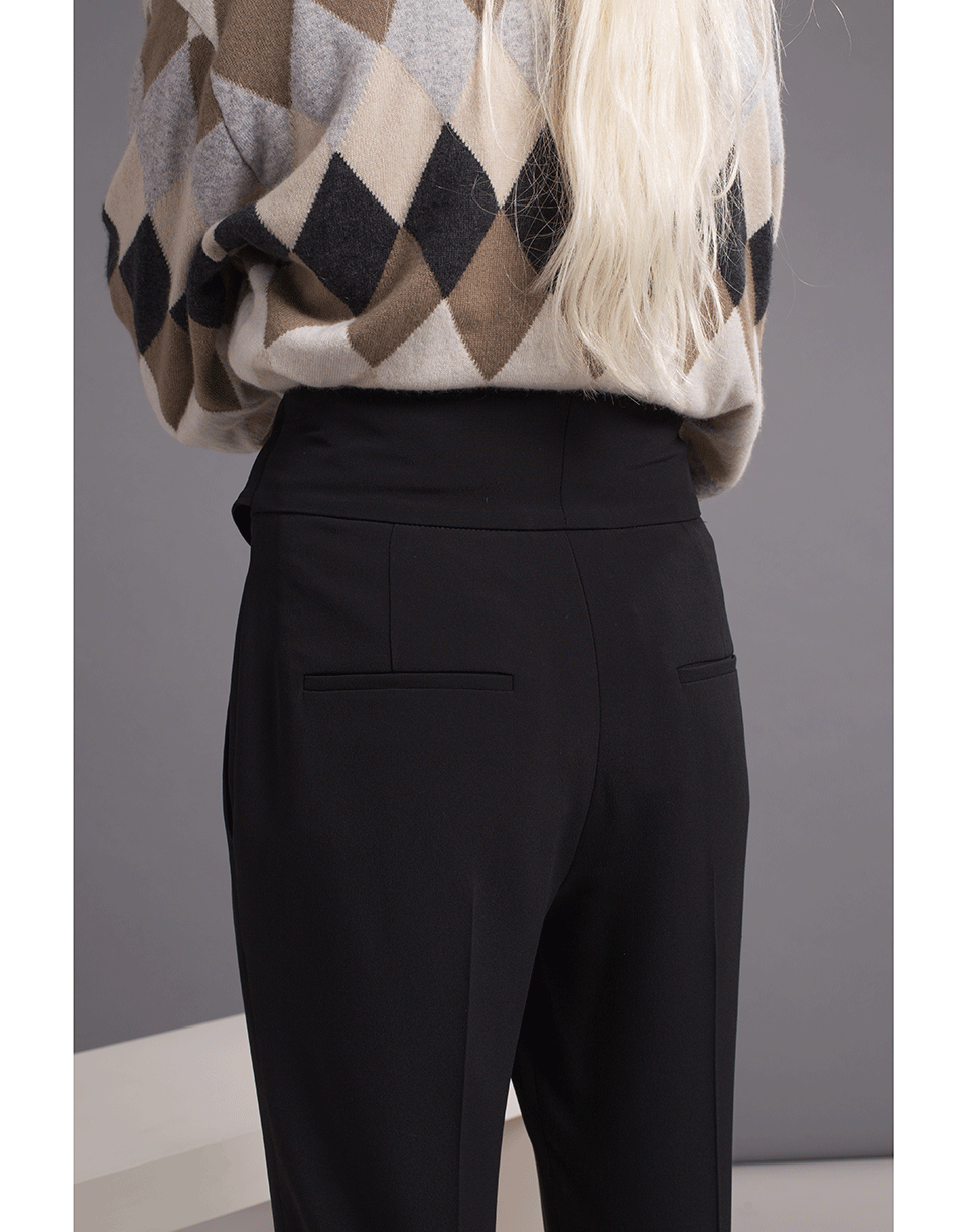 BRUNELLO CUCINELLI-Pleated Pant with D-ring Belt-