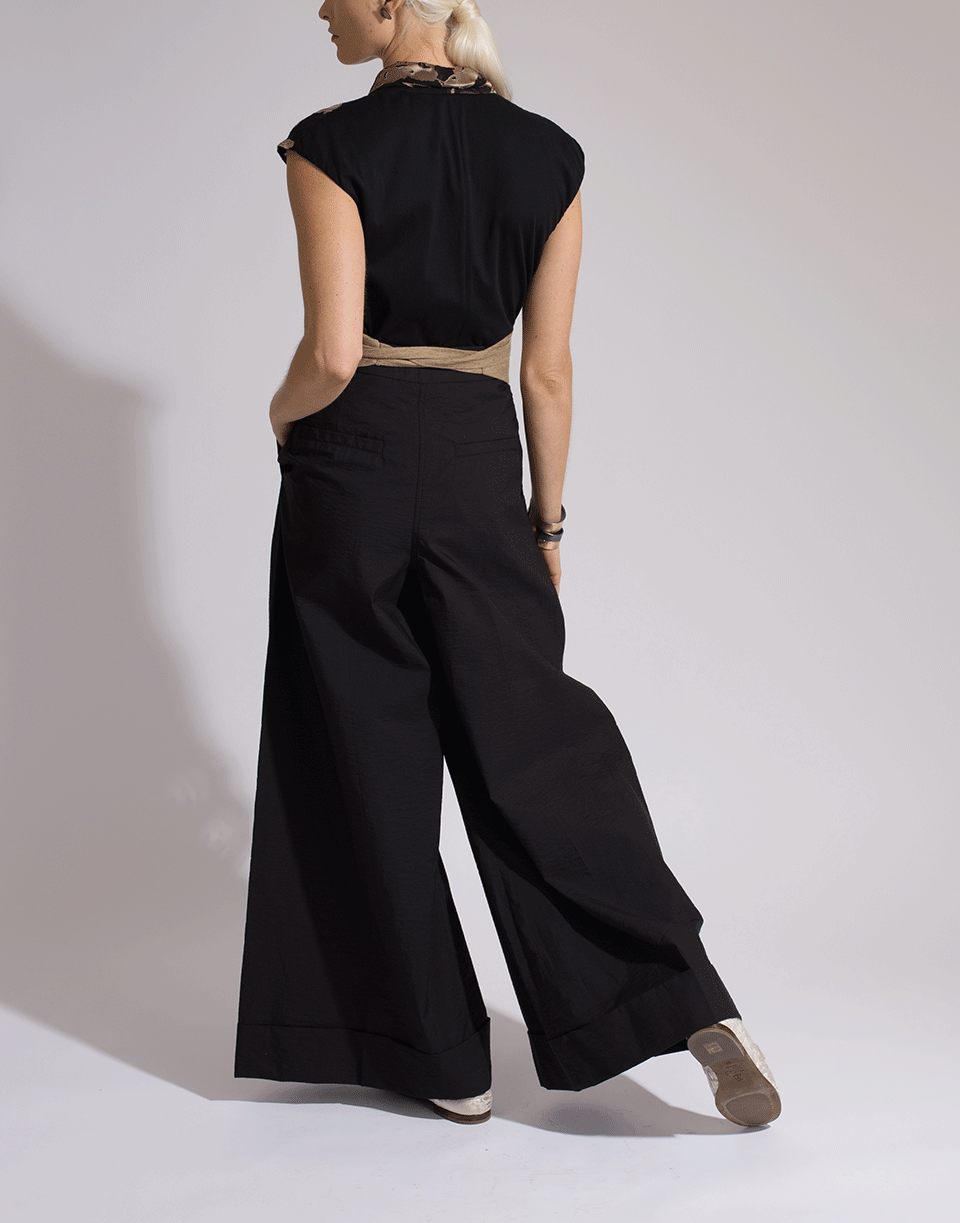 BRUNELLO CUCINELLI-Pleated Crinkle Full Cuffed Pant-
