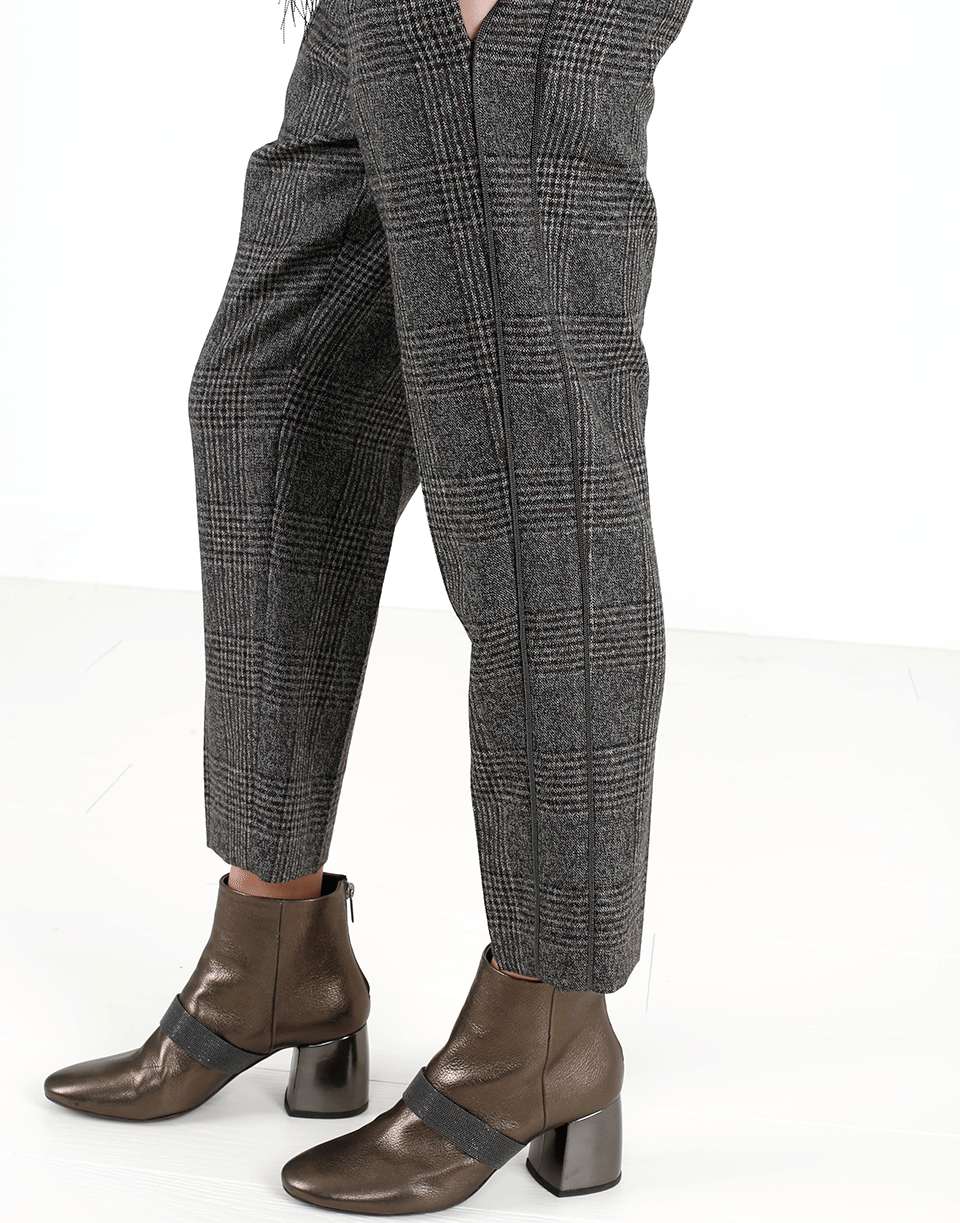 BRUNELLO CUCINELLI-Plaid Pant-