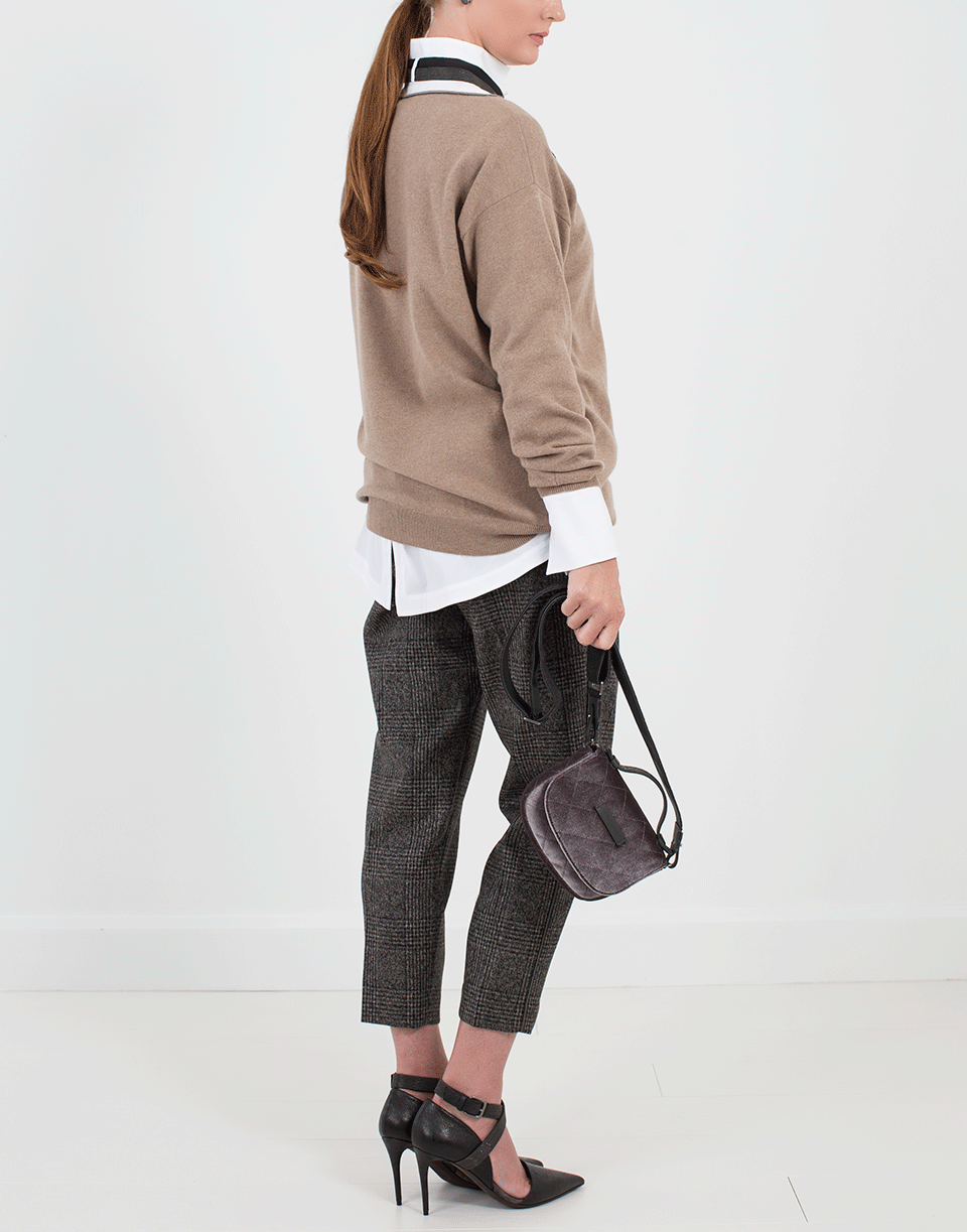 BRUNELLO CUCINELLI-Plaid Pant-