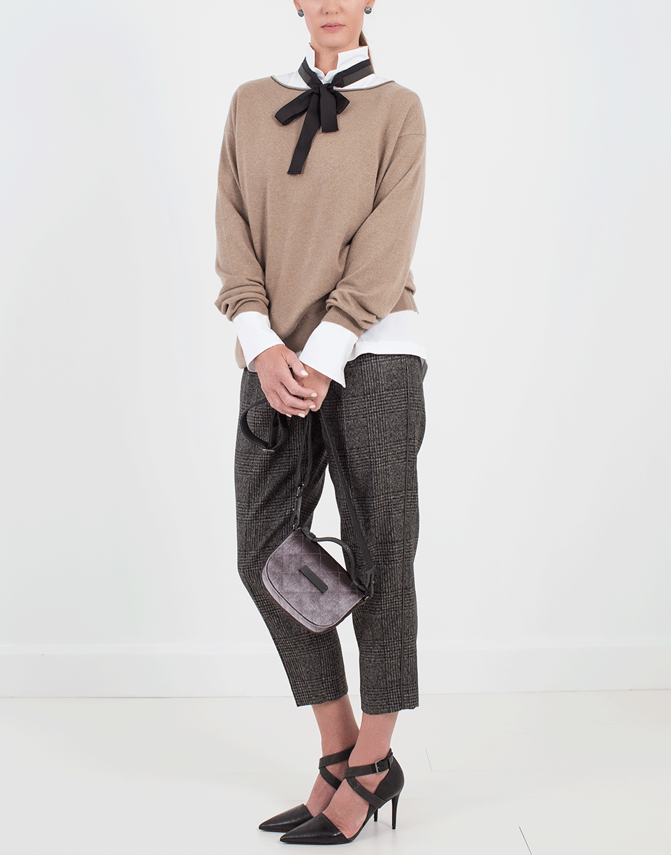 BRUNELLO CUCINELLI-Plaid Pant-