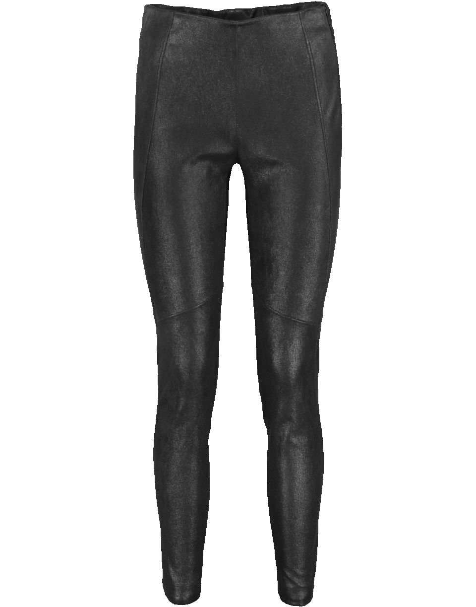 BRUNELLO CUCINELLI-Metallic Suede Legging Pant-