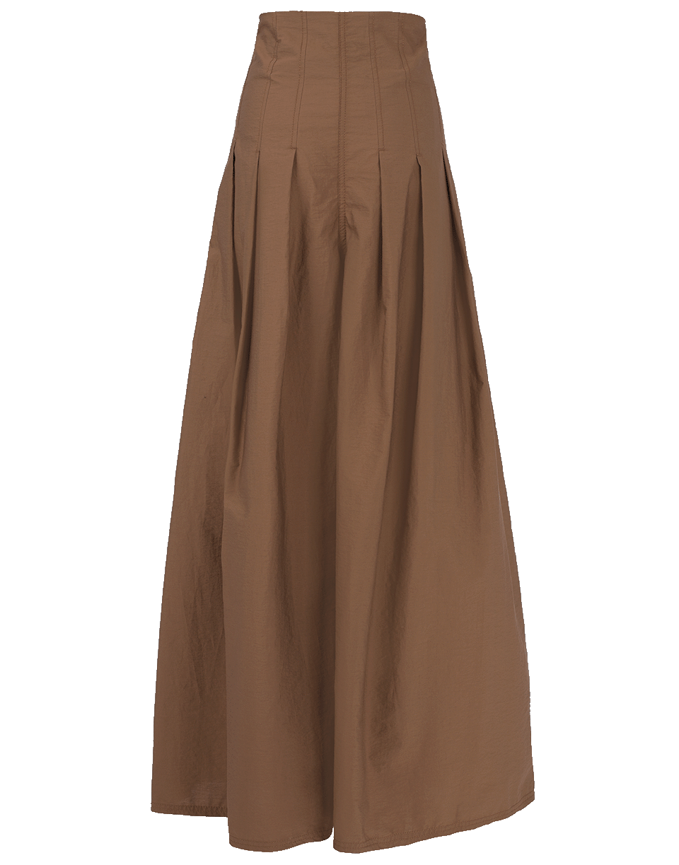 BRUNELLO CUCINELLI-Crispy Cotton Pleated Skirt Pant-