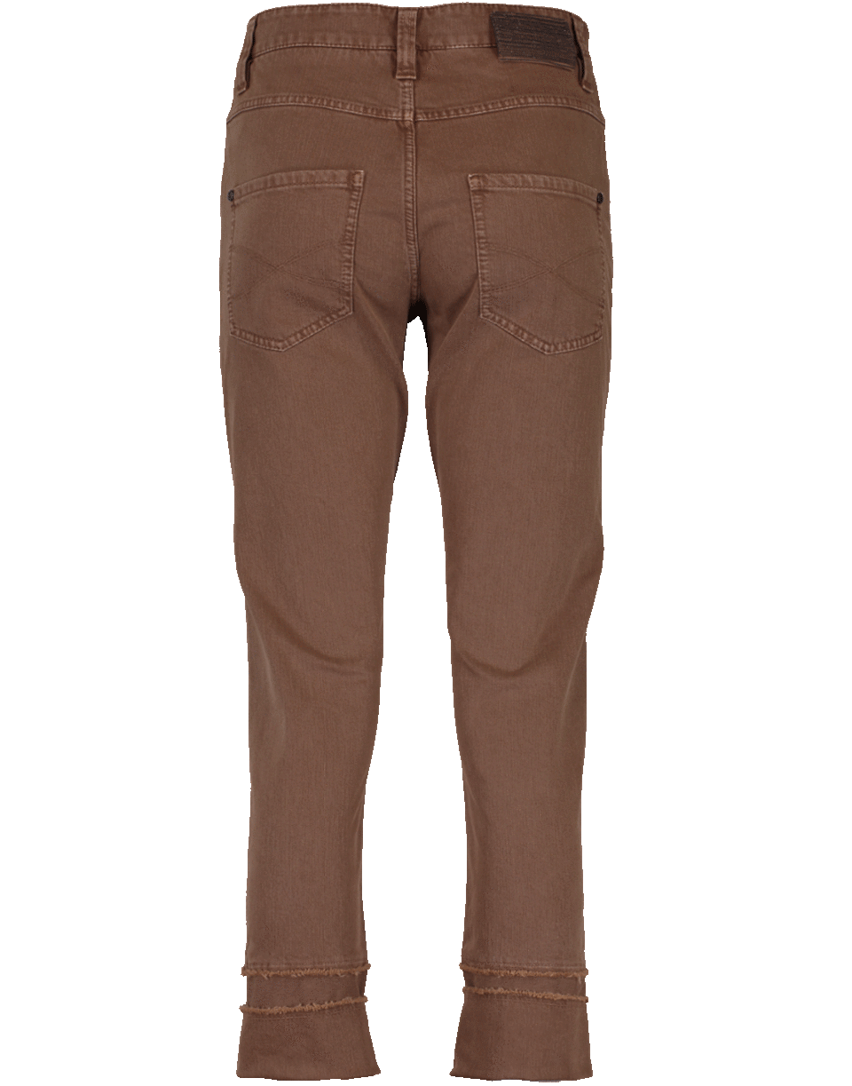 BRUNELLO CUCINELLI-Frayed Cuff Boyfriend Pant-