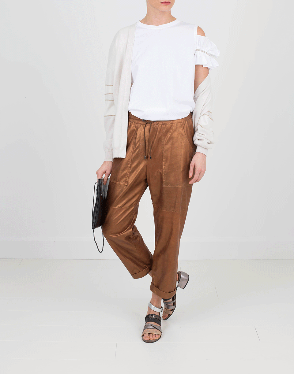 BRUNELLO CUCINELLI-Metallic Jogger Pant-