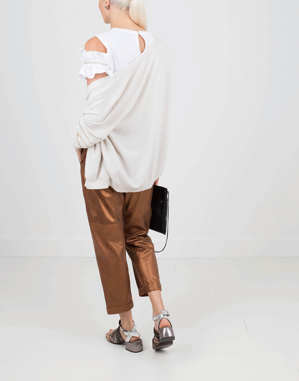 BRUNELLO CUCINELLI-Metallic Jogger Pant-