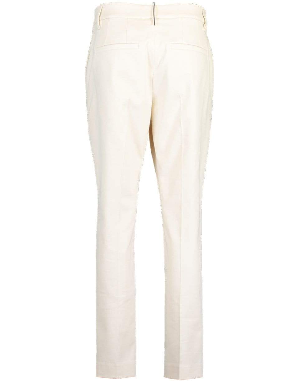BRUNELLO CUCINELLI-Cotton Cover Seam Front Pant-