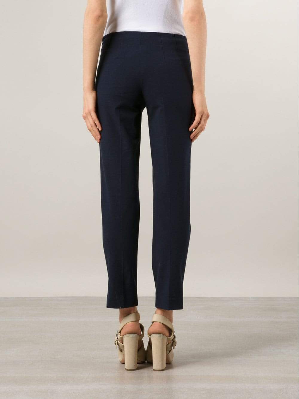 BRUNELLO CUCINELLI-Cotton Side Zip Pant-