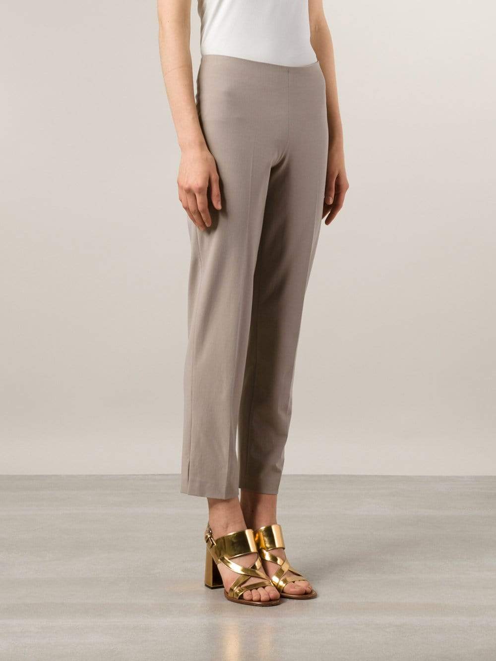 BRUNELLO CUCINELLI-Cotton Side Zip Pant-