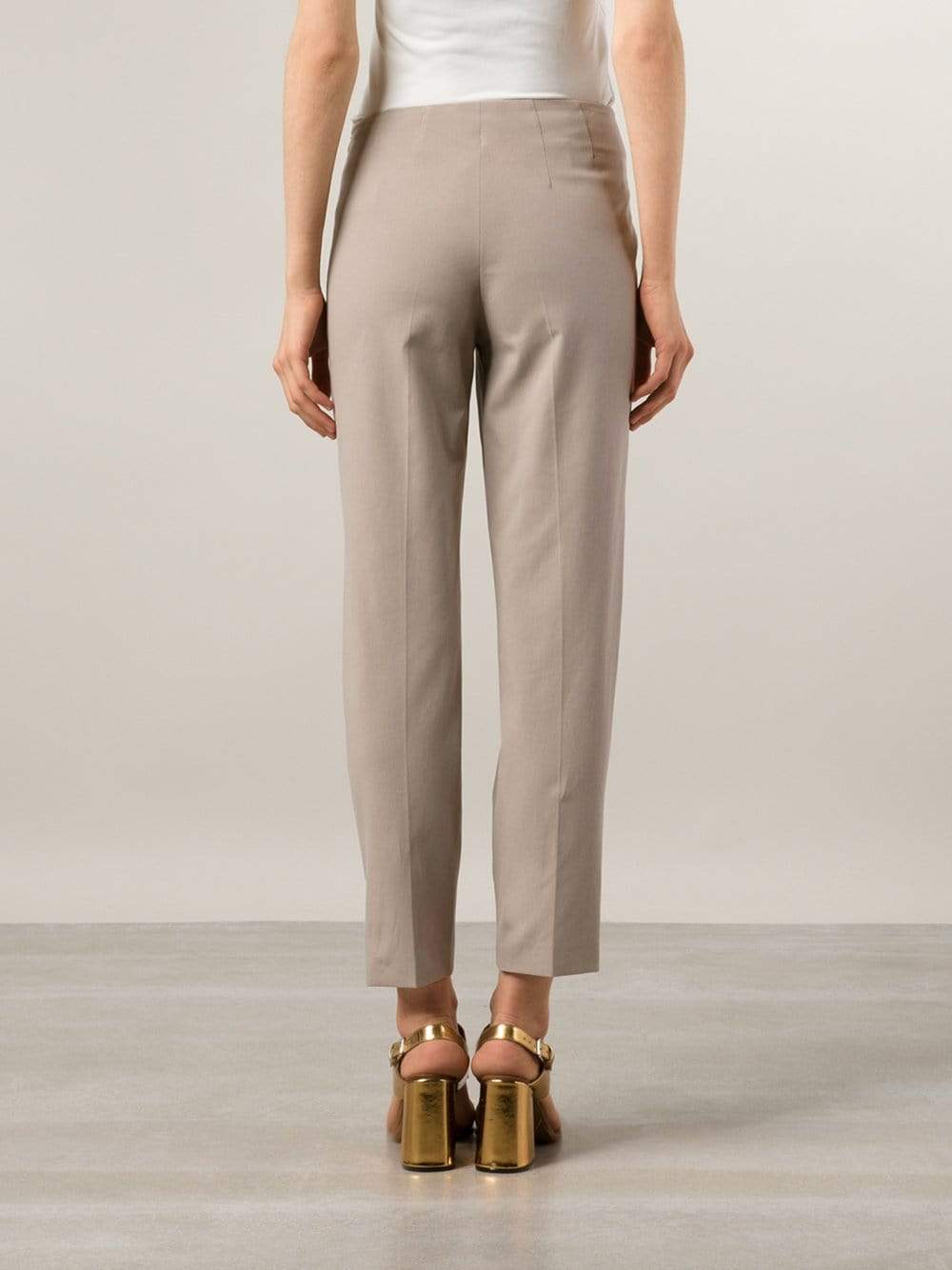 BRUNELLO CUCINELLI-Cotton Side Zip Pant-