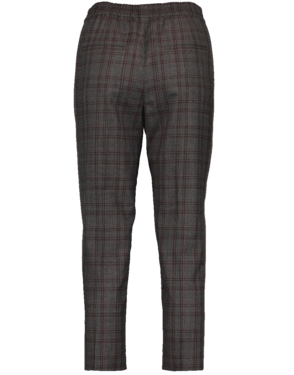 BRUNELLO CUCINELLI-Windowpane Pull On Pant-