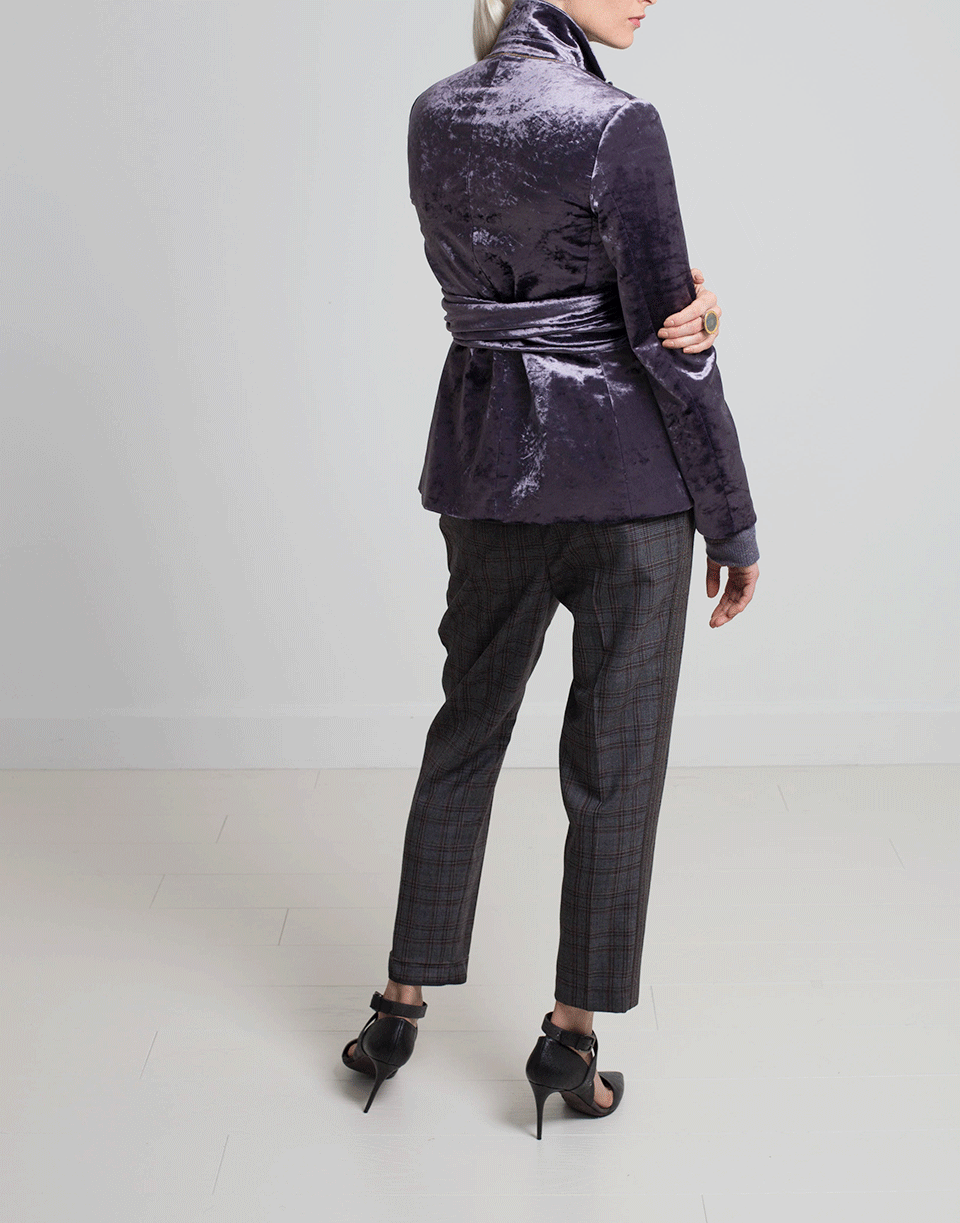 BRUNELLO CUCINELLI-Windowpane Pull On Pant-