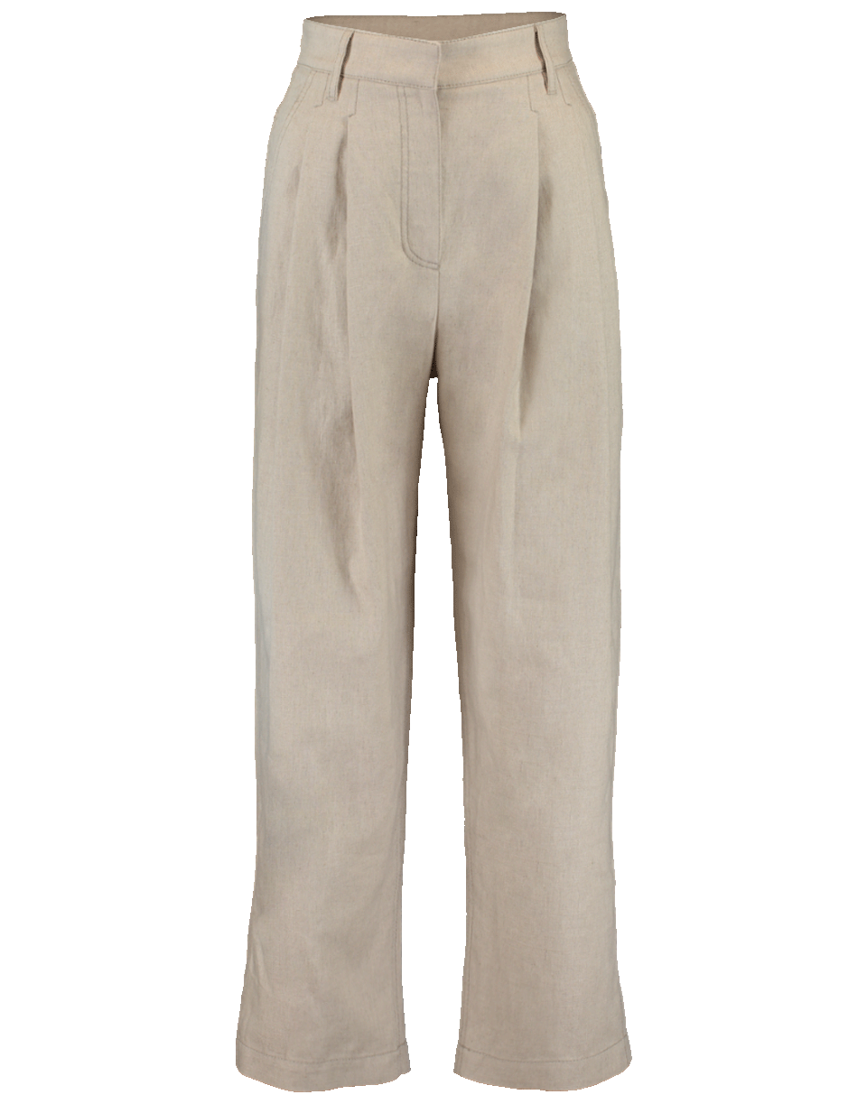 BRUNELLO CUCINELLI-High Waist Cropped Pleated Pant-