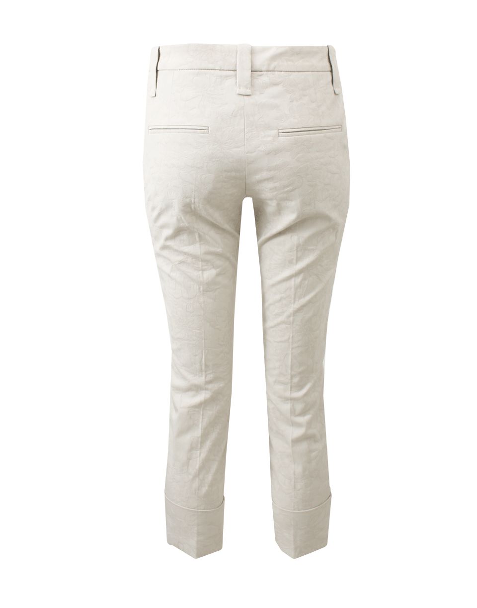 BRUNELLO CUCINELLI-Jacquard Ankle Cuff Pant-