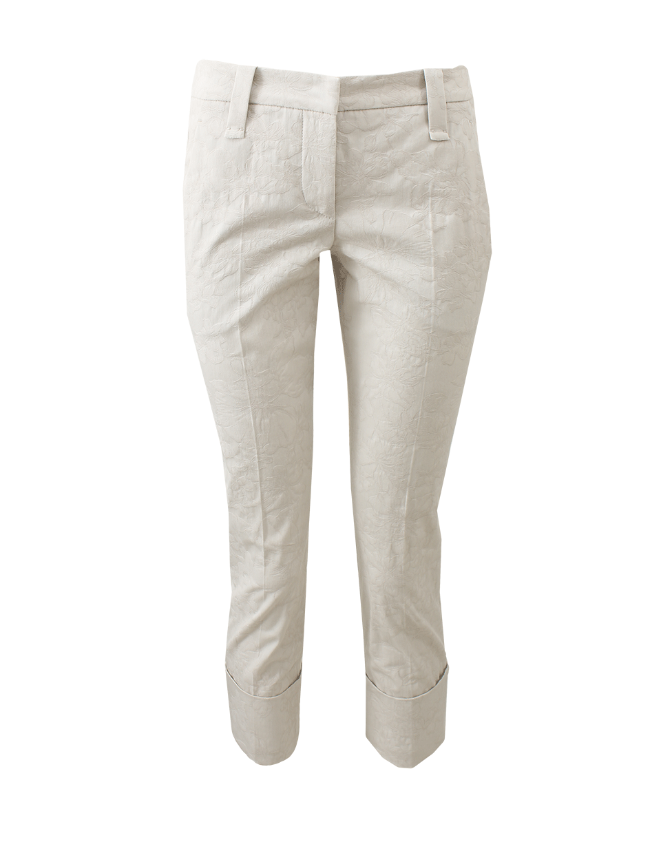 BRUNELLO CUCINELLI-Jacquard Ankle Cuff Pant-