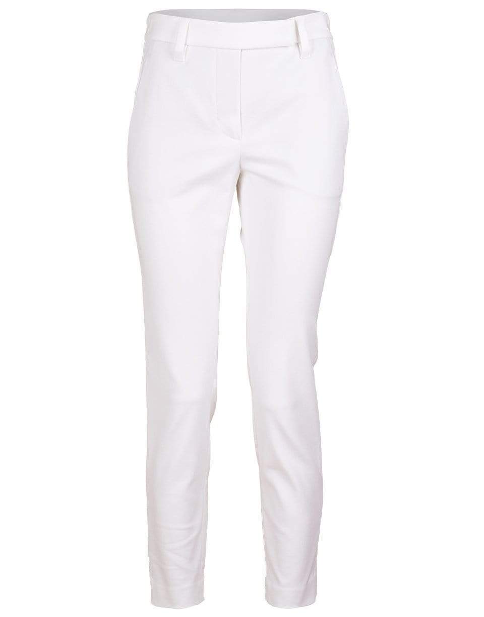 BRUNELLO CUCINELLI-Cropped Cotton Stretch Skinny Trouser-