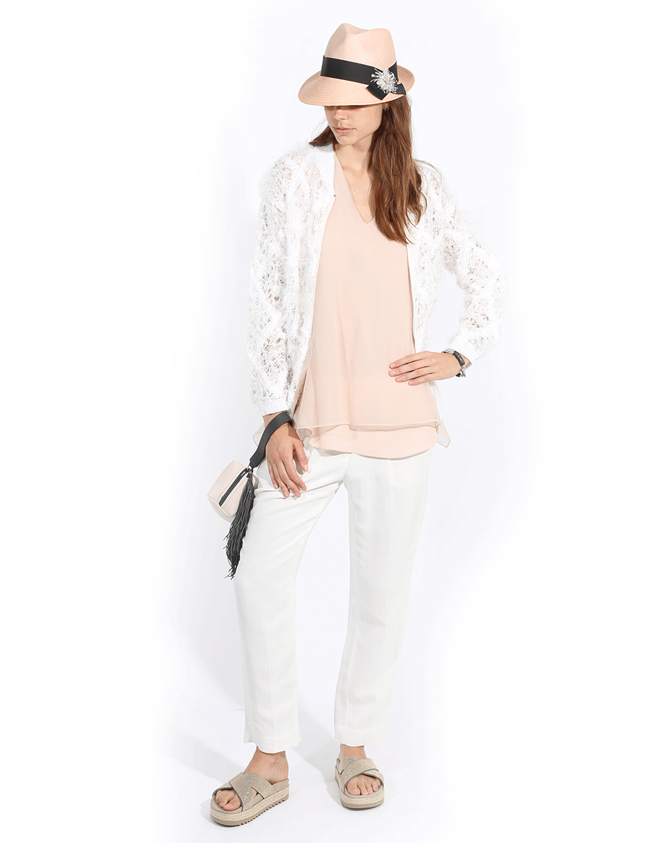 BRUNELLO CUCINELLI-Linen Front Pleat Pull-On Pant-