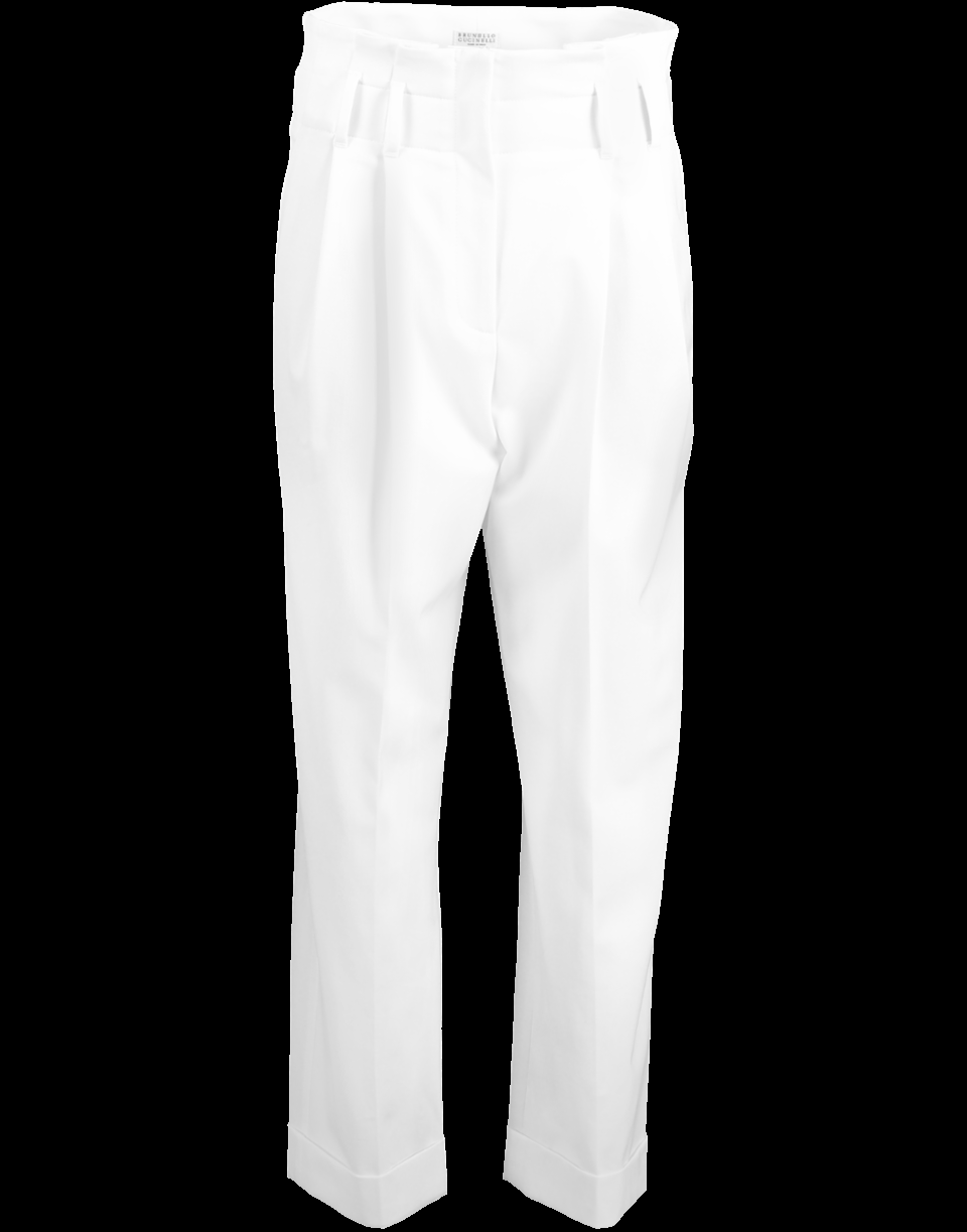 BRUNELLO CUCINELLI-Paperbag Waist Cuff Pant-