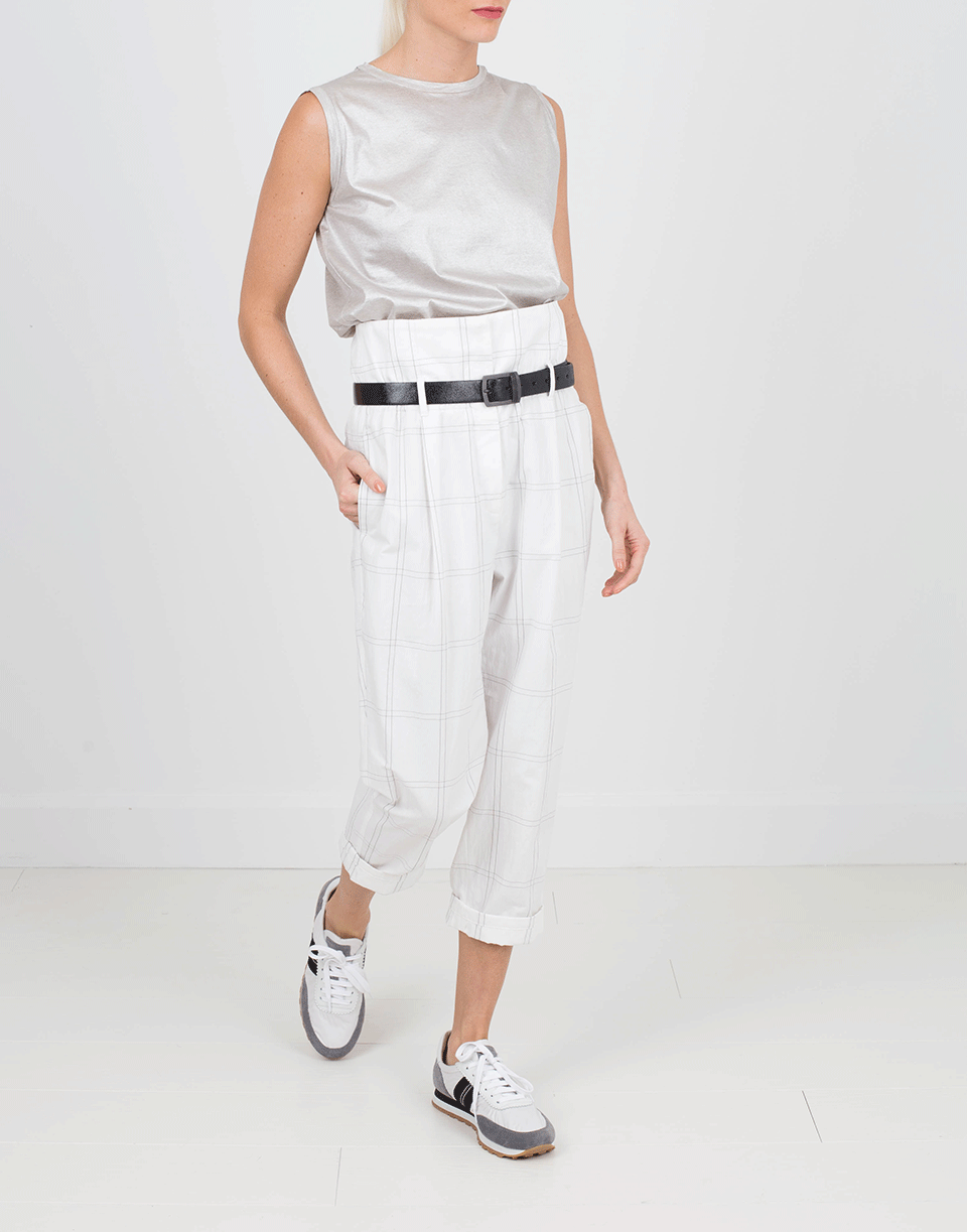 BRUNELLO CUCINELLI-Paper Bag Waist Pant-